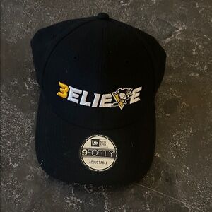 Pittsburgh Penguins Black 'Believe' Adjustable Cap
